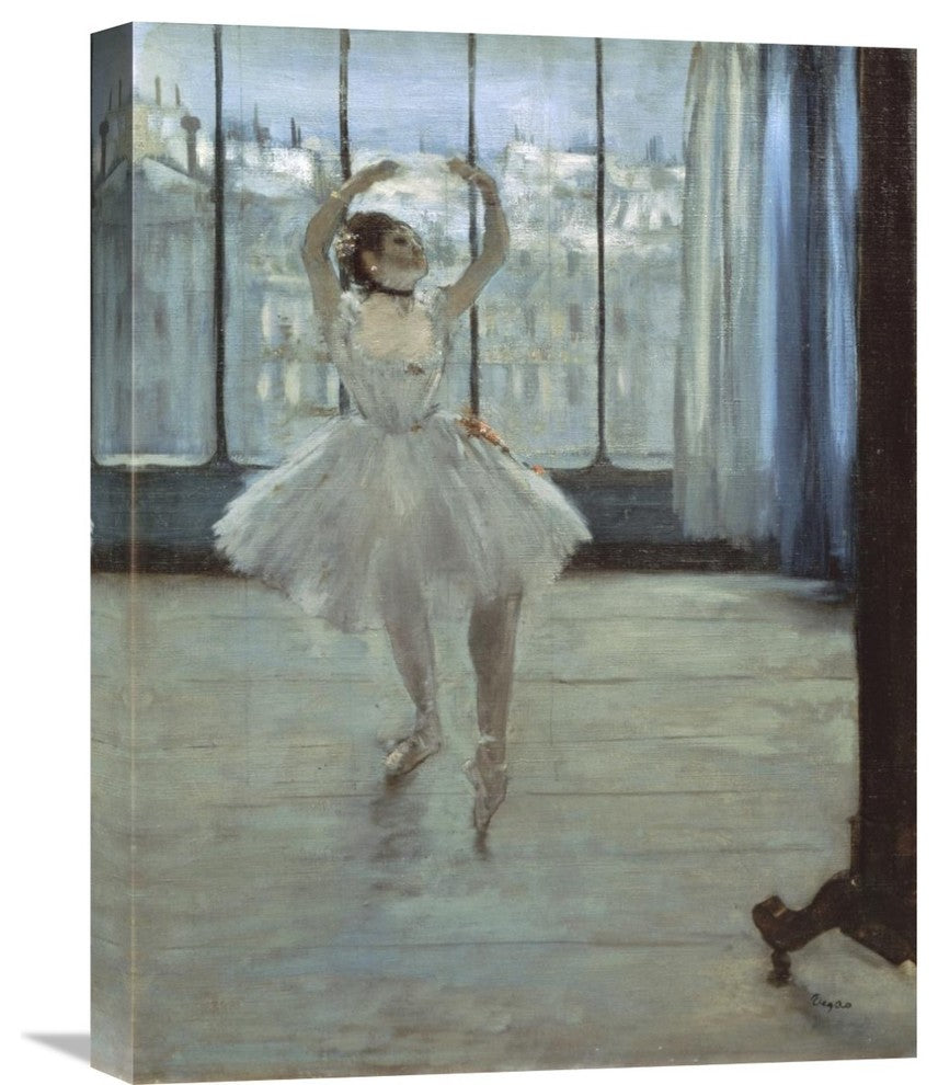 "The Dancer at the Studio" Stretched Canvas Giclee by Edgar Degas, 17"x22"