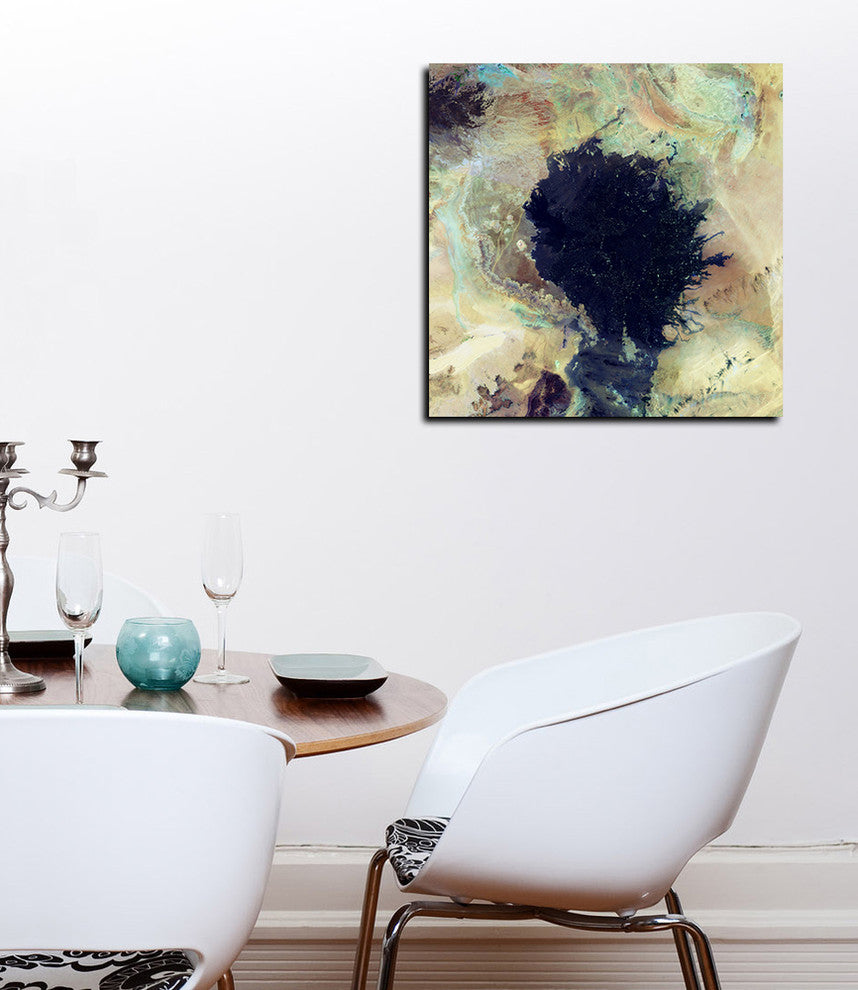Epic Graffiti "Earth As Art: Lava Field" Giclee Canvas Wall Art, 12"x12"