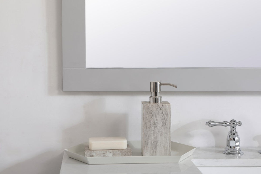 Anderson Rectangle Vanity Mirror, 42", Gray