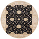 Ahgly Company Indoor Round Mid-Century Modern Area Rugs, 6' Round