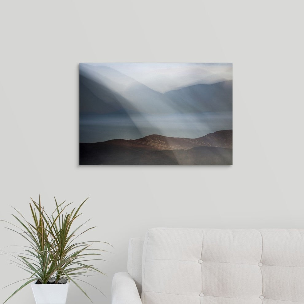 "Rolling Mists on Loch Morlich" Wrapped Canvas Art Print, 24"x16"x1.5"