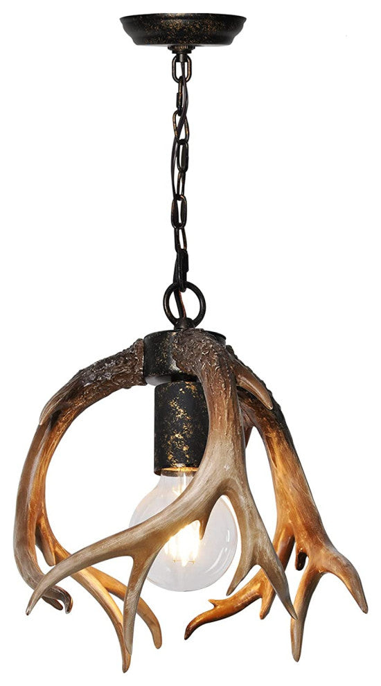Antler Pendant Light, Rustic Farmhouse