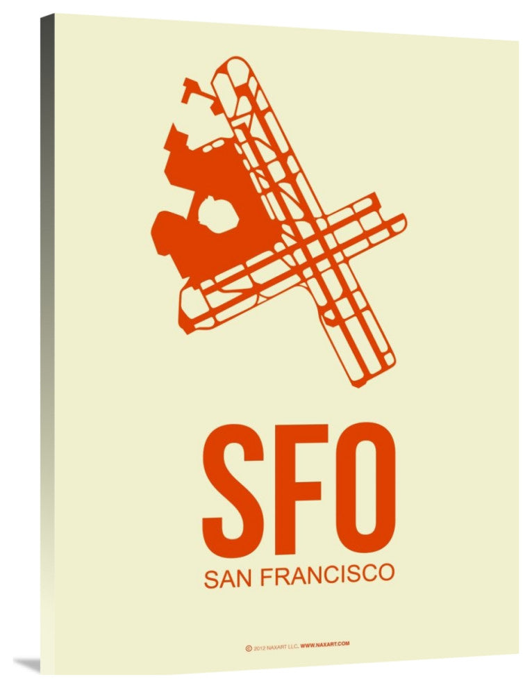 "SFO San Francisco Poster 1" Fine Art Print