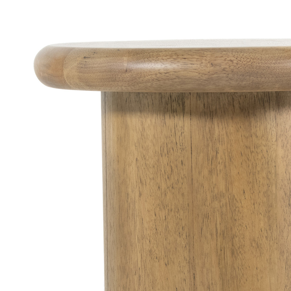 Zach End Table, Burnished Parawood
