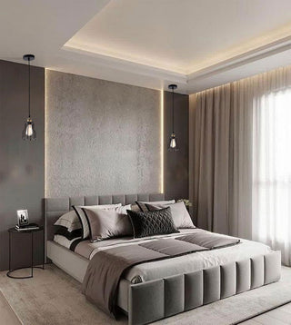 Single Pendant Lighting, Black, 6"x9"