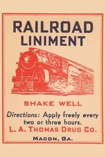 Railroad Liniment - Canvas Poster 20" x 30"