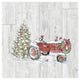 "Country Christmas III no Words on White Wood" Print by Anne Tavoletti, 42"x42"