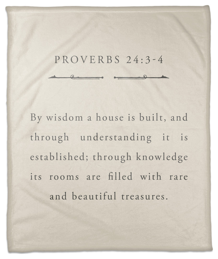 Proverbs 24 50"x60" Coral Fleece Blanket
