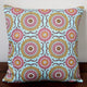 Indoor Doily In Mint Modern Geometric Circles Accent 20x20 Throw Pillow