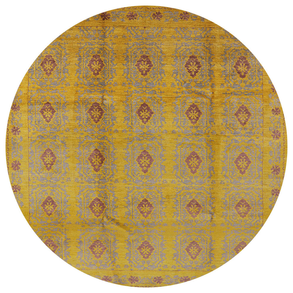 Ahgly Company Indoor Round Mid-Century Modern Area Rugs, 8' Round