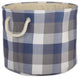 DII Polyester Bin Tri Color French Blue Round Large 15"x16"x16"