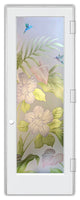 Interior Prehung Door or Interior Slab Door - Hibiscus Anthurium - Primed -...