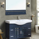 48" Single Sink Vanity Wood Dark Gray With Mirror