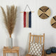 14" x 24" Red White and Blue Americana Macrame Wall Hanging Art Decor