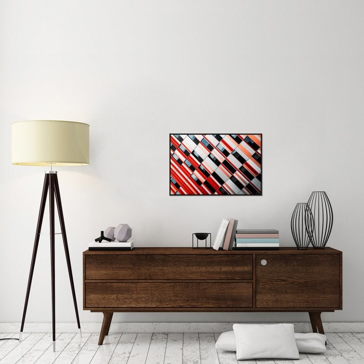 "Mo-Za" Framed Canvas Giclee by Gilbert Claes, 31x21"