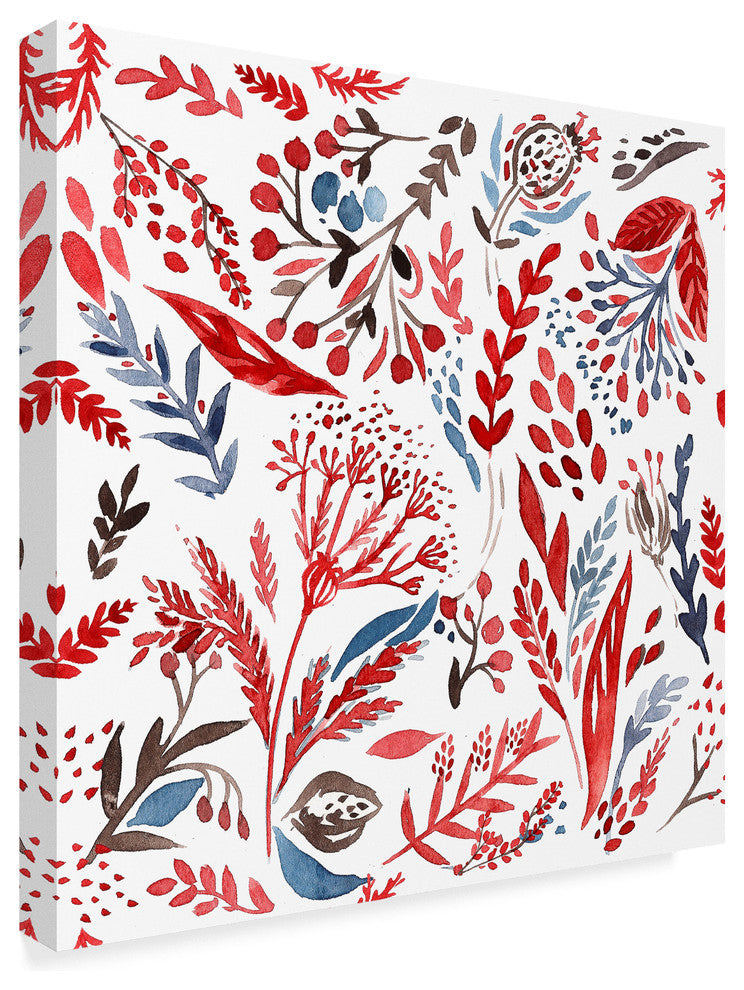 "Botanical pattern 3" by Irina Trzaskos Studio, Canvas Art, 14"x14"