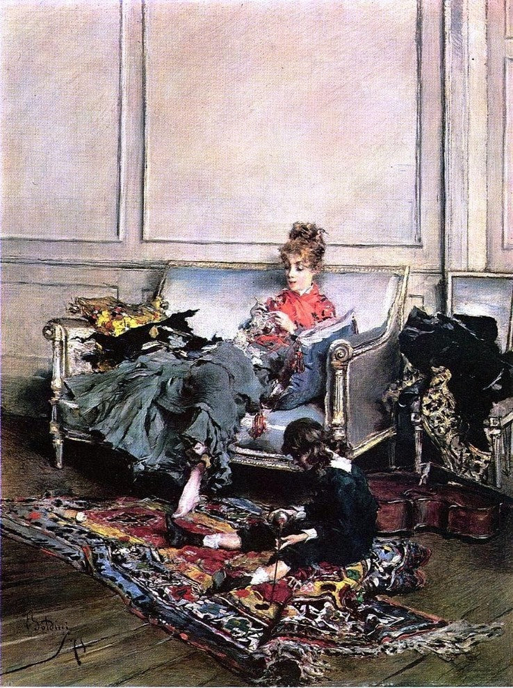 Giovanni Boldini Peaceful Days Wall Decal