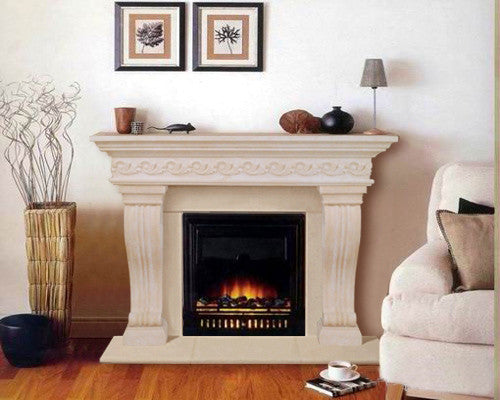 President Series Sierra Cast Stone Fireplace Mantel