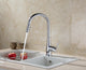 Runfine Hands Free Single-Handle, Pull-Down Sprayer Kitchen Faucet, Chrome