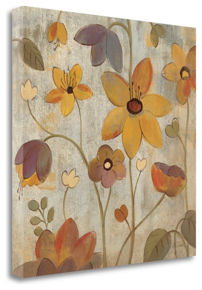 "Floral Song III" By Silvia Vassileva, Giclee Print on Gallery Wrap Canvas