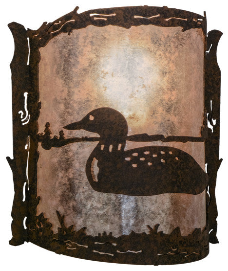 9 Wide Loon Left Wall Sconce