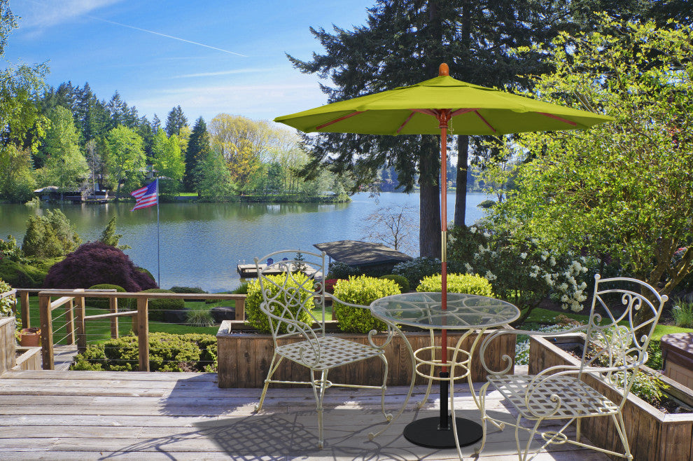 7.5' Wood Umbrella, Spa