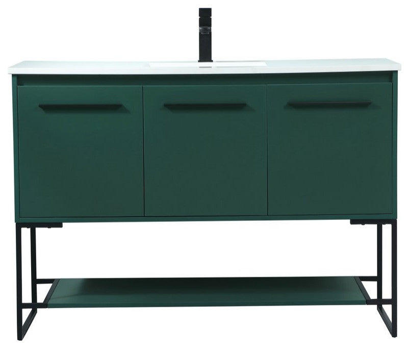 Sue 48" Single Bathroom Vanity, Green