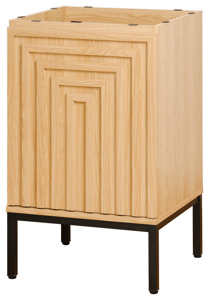 Rowan Geometric 2-Shelf Bath Vanity Cabinet Only, Sink Basin Not Included