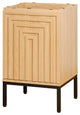 Rowan Geometric 2-Shelf Bath Vanity Cabinet Only, Sink Basin Not Included