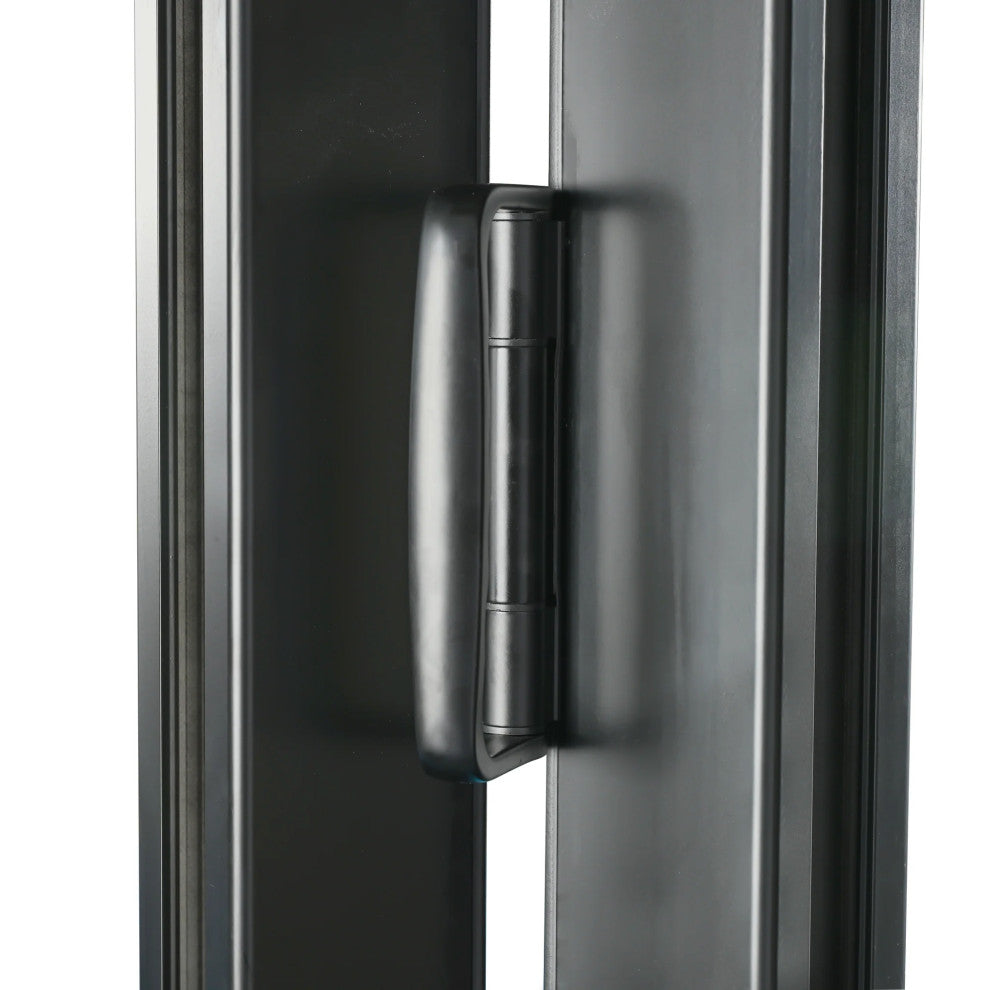 Patio Bi-Fold Door Open Right to Left 72"x96", 2-panel, Black Color, Low E Glass