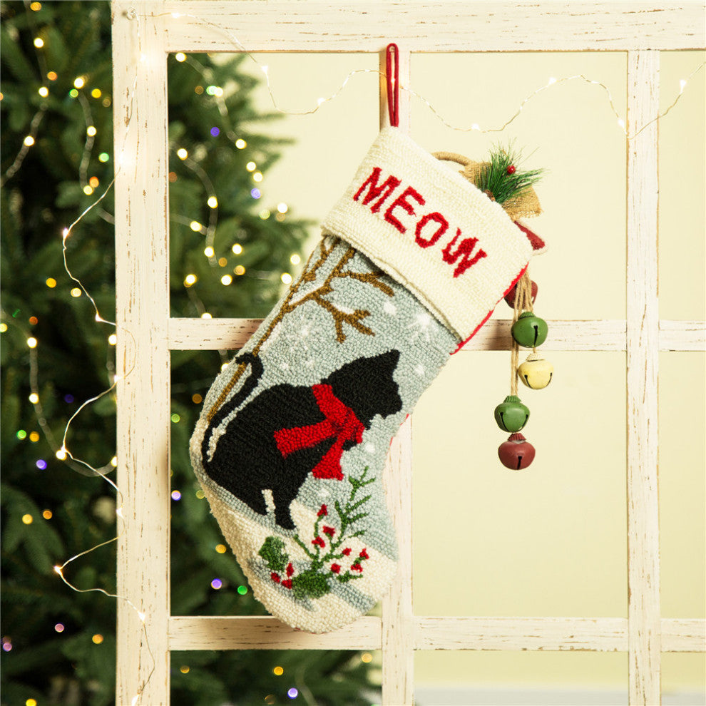 2-Pack 20"L Hooked Stocking, Cat