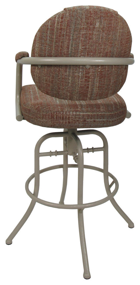 Swivel Tilt Metal Counter 26" 30" Bar Stool M-70, Watusi Madder - Beige, 26"