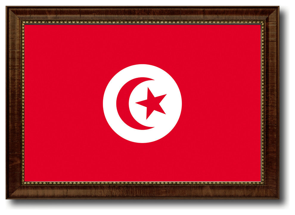 Tunisia Country Flag Canvas Print, 21"x30"