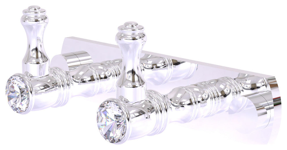 Carolina Crystal 2 Position Multi Hook, Polished Chrome