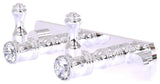 Carolina Crystal 2 Position Multi Hook, Polished Chrome