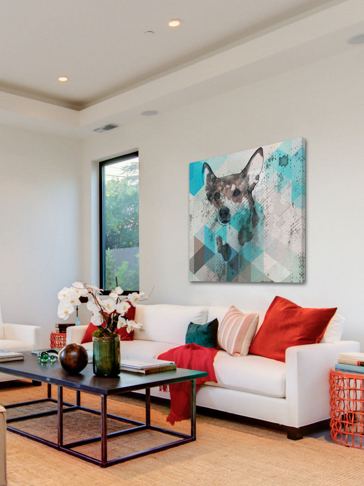 "Dog Walker" Painting Print on Canvas by Irena Orlov