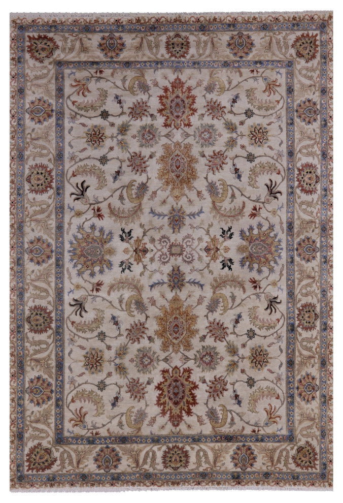8' 8" X 12' 3" Hand Knotted Persian Tabriz Wool Rug Q9014