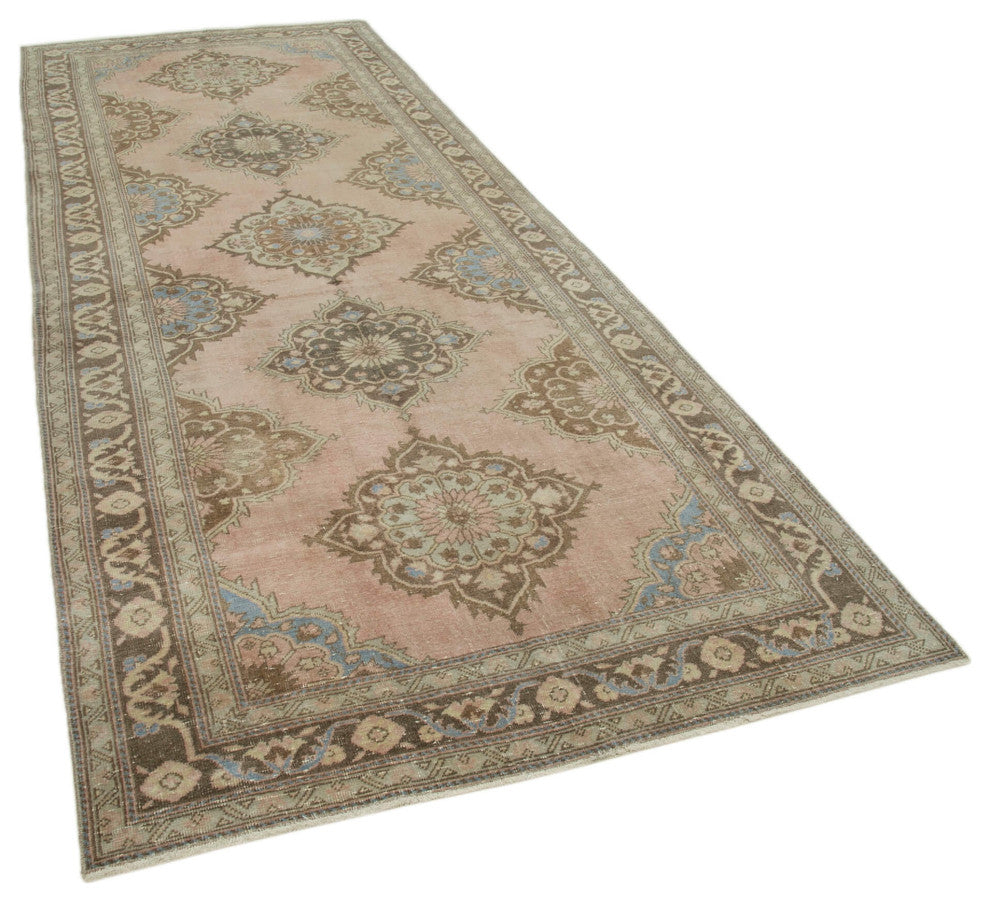 Rug N Carpet - Handmade Anatolian 4' 9" x 12' 3" Antique Runner Rug