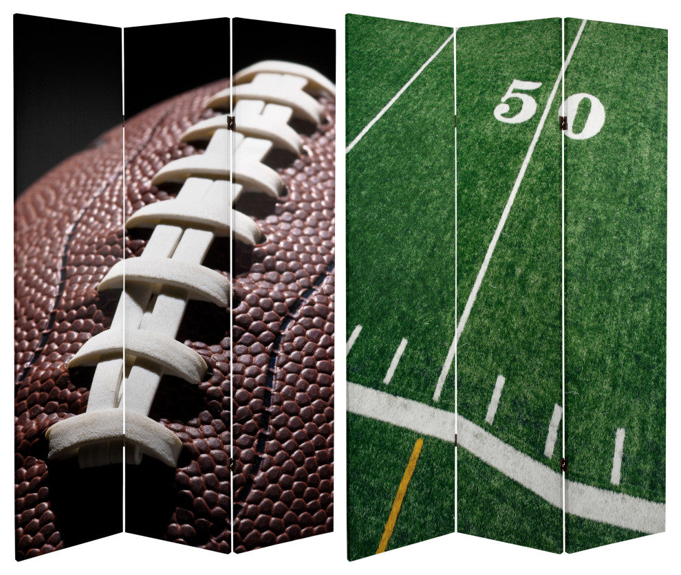6'' Tall Double Sided Football Canvas Room Divider