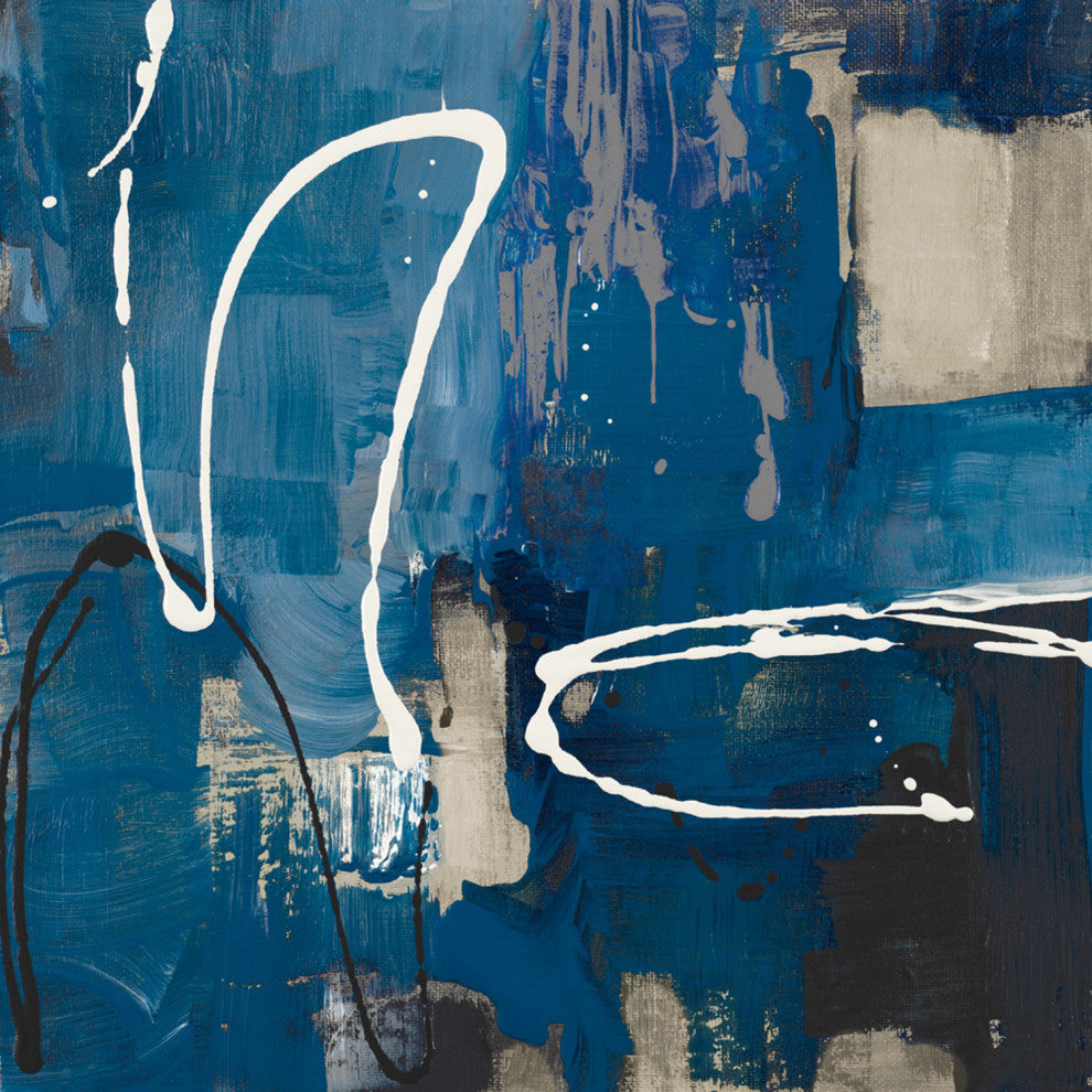 Indigo Retro - 84 x 84 by Lanie Loreth