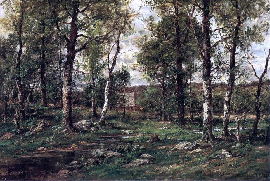 Charles Linford Landscape With Birch Trees Scalp Level Wall Decal