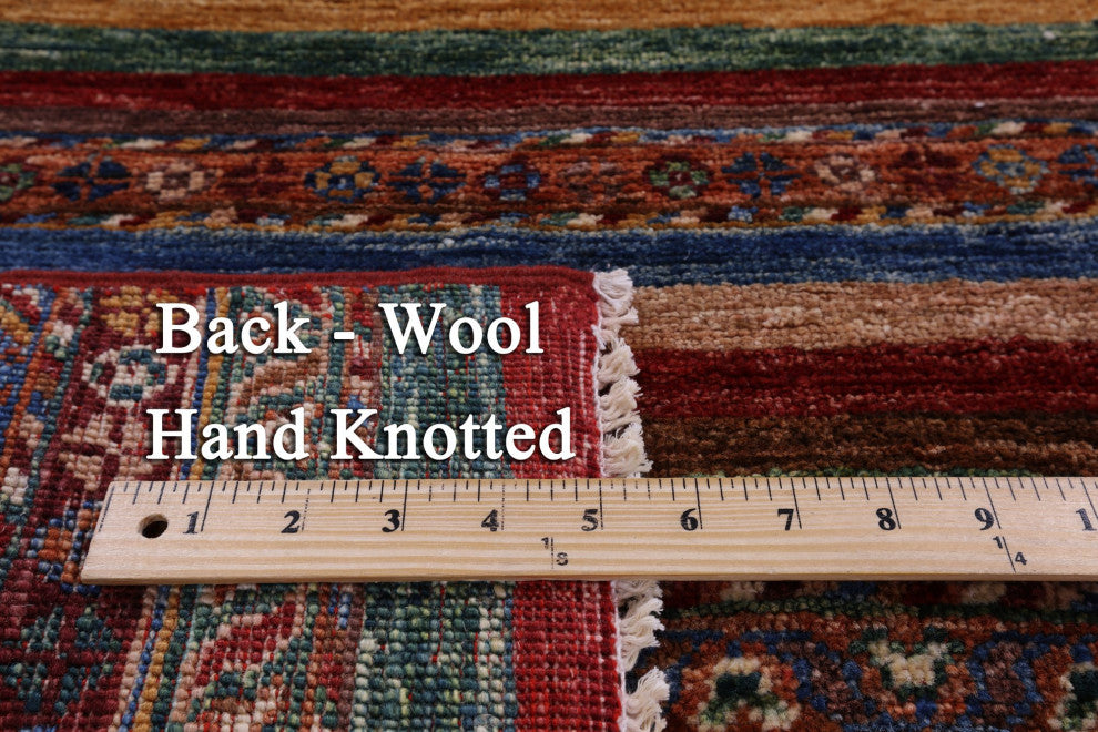 5' 0" X 7' 2" Hand Knotted Super Kazak Khorjin Rug Q10760