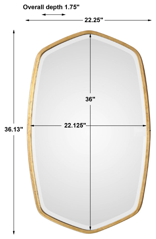Uttermost Duronia Antiqued Gold Mirror