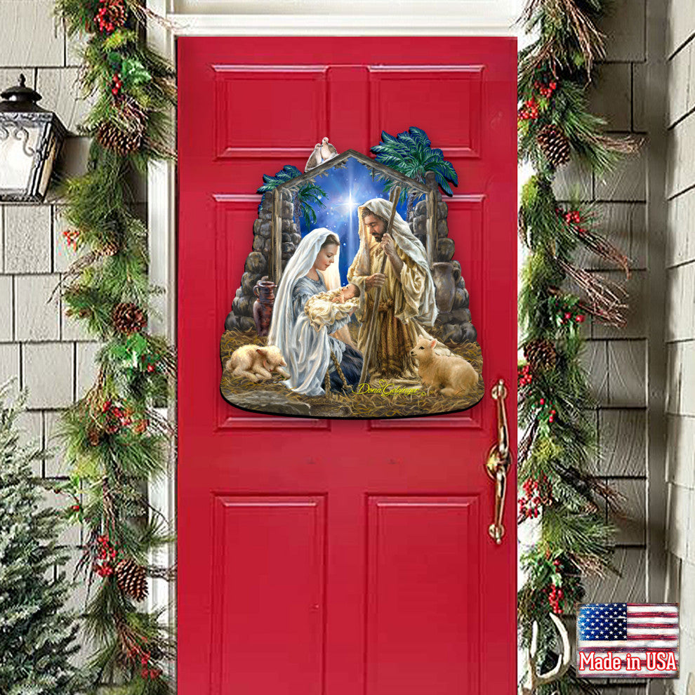 Glory to God Outdoor Wall and Door Hanger by Dona Gelsinger