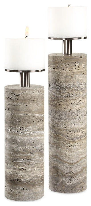 Uttermost 18186 Shadowstone Marble - Dark Bronze / Gray