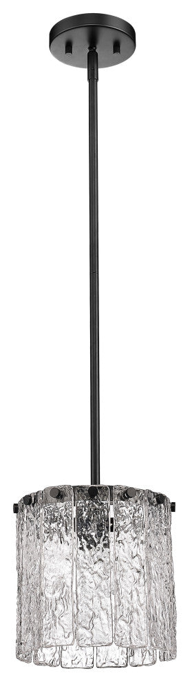 Zlite 1943P8-MB 1-Light Pendant, Clear