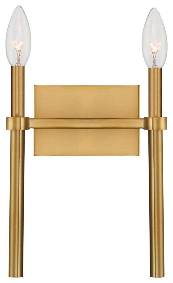 Elight 2 Light  Gold Wall Mount