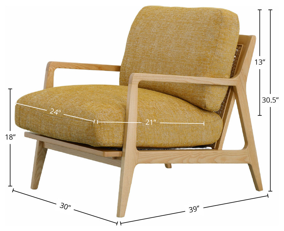 30" Wide Arm Chair, Sage, Tuscan Sun