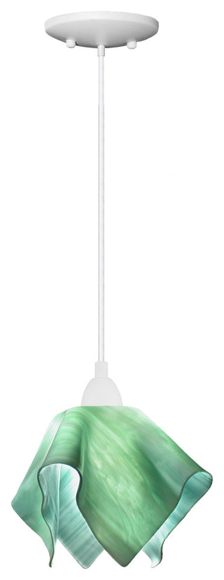 Jezebel Radiance Flame Small Pendant, Seafoam Green
