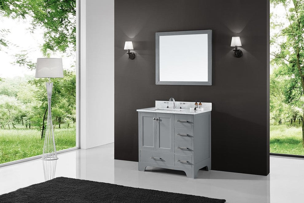 36" Single Sink Bathroom Vanity Base